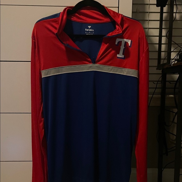 Fanatics Other - NWOT Fanatics Red and Blue Quarter-Zip Pullover